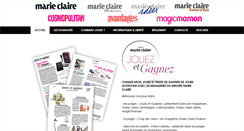 Desktop Screenshot of gagnants.marieclaire.fr