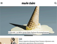 Tablet Screenshot of leblogdeberenicebellegarde.blogs.marieclaire.fr