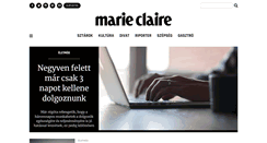 Desktop Screenshot of marieclaire.hu