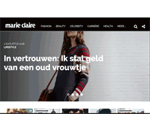 Tablet Screenshot of marieclaire.nl